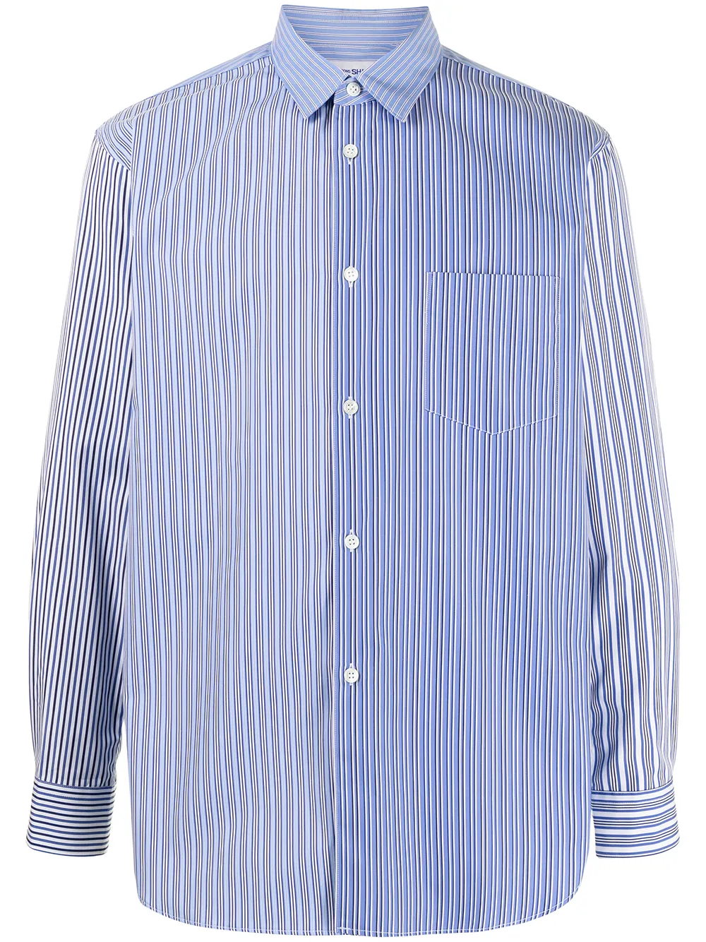 

Рубашка в полоску Comme Des Garçons Shirt, синий