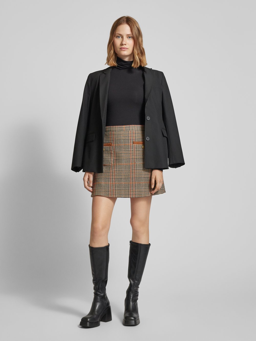 

Мини-юбка с накладными карманами Tommy Hilfiger, бежевый