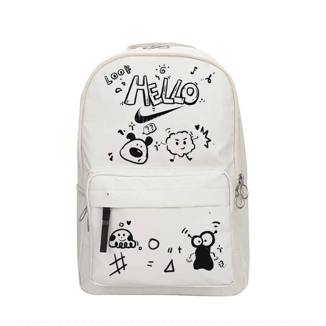 

Тканевый рюкзак унисекс разноцветный Nike, happy doodling