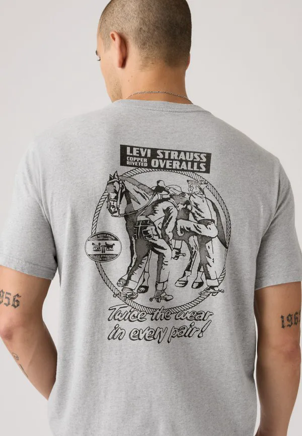 Футболка свободного кроя с принтом ss Levi'S, Grey — фото 3