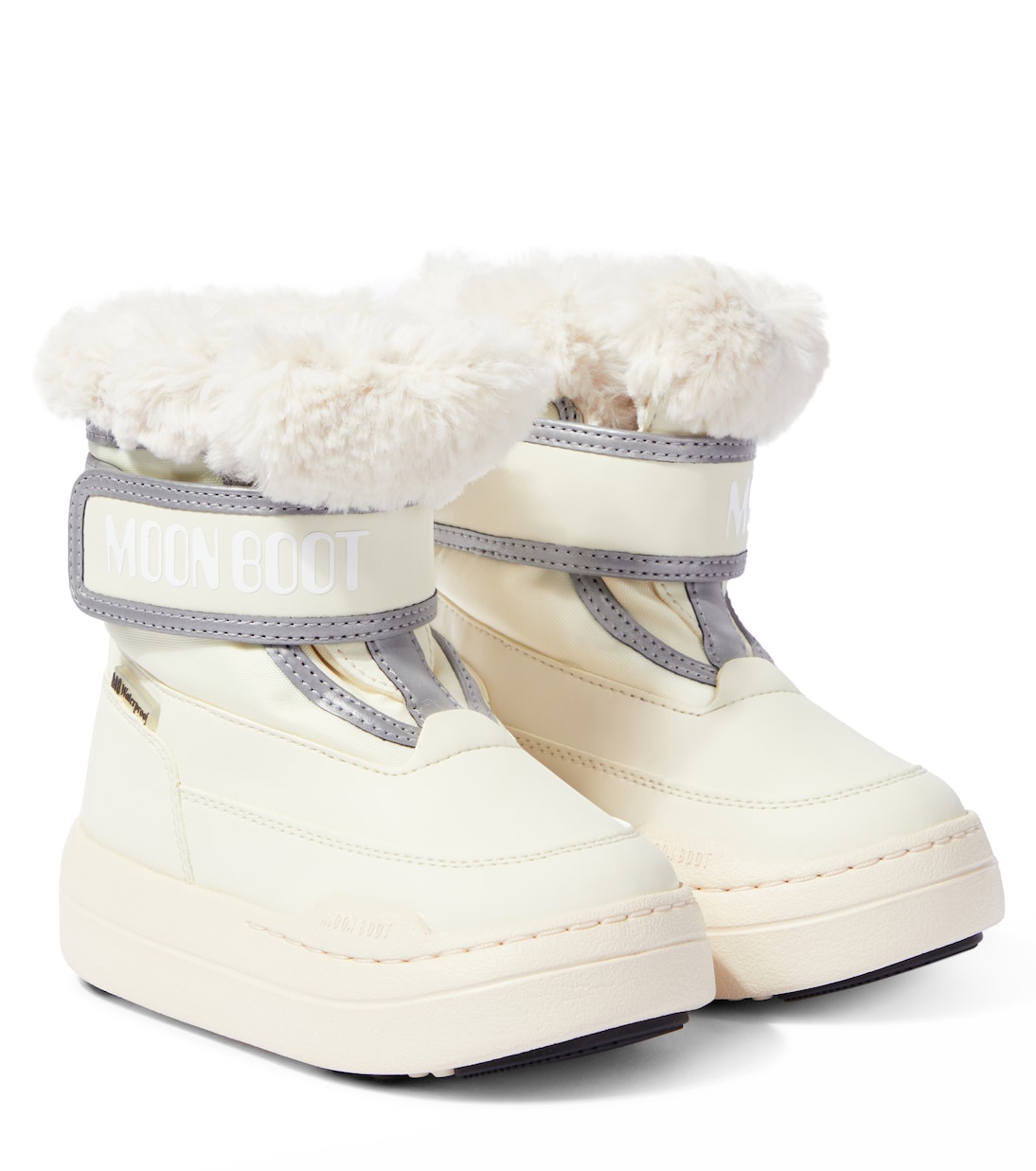 

Детские зимние ботинки Junior Park Strap с отделкой из искусственного меха Moon Boot Kids, кремовый