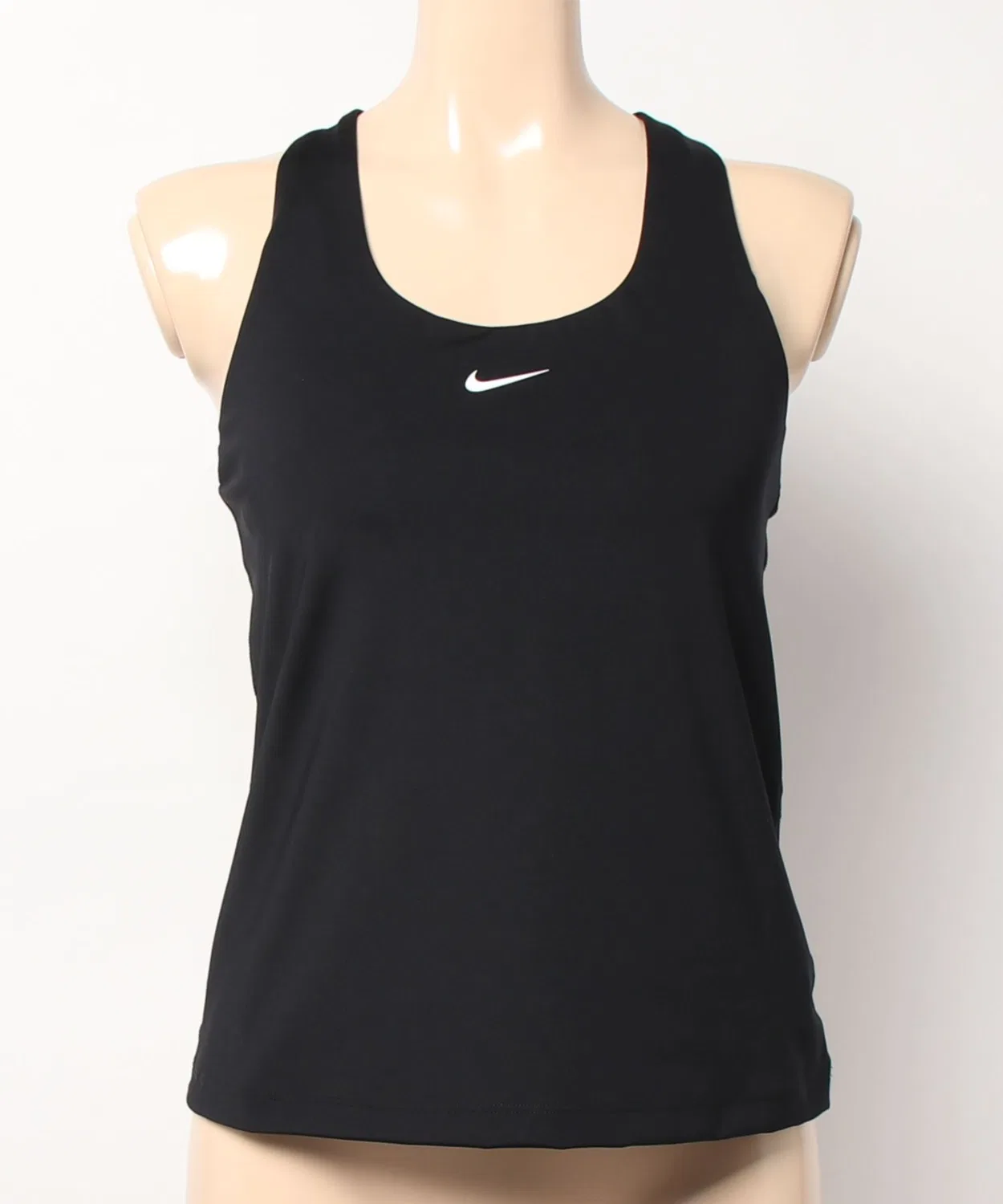 Топ Nike с встроенным бюстгальтером, чёрный