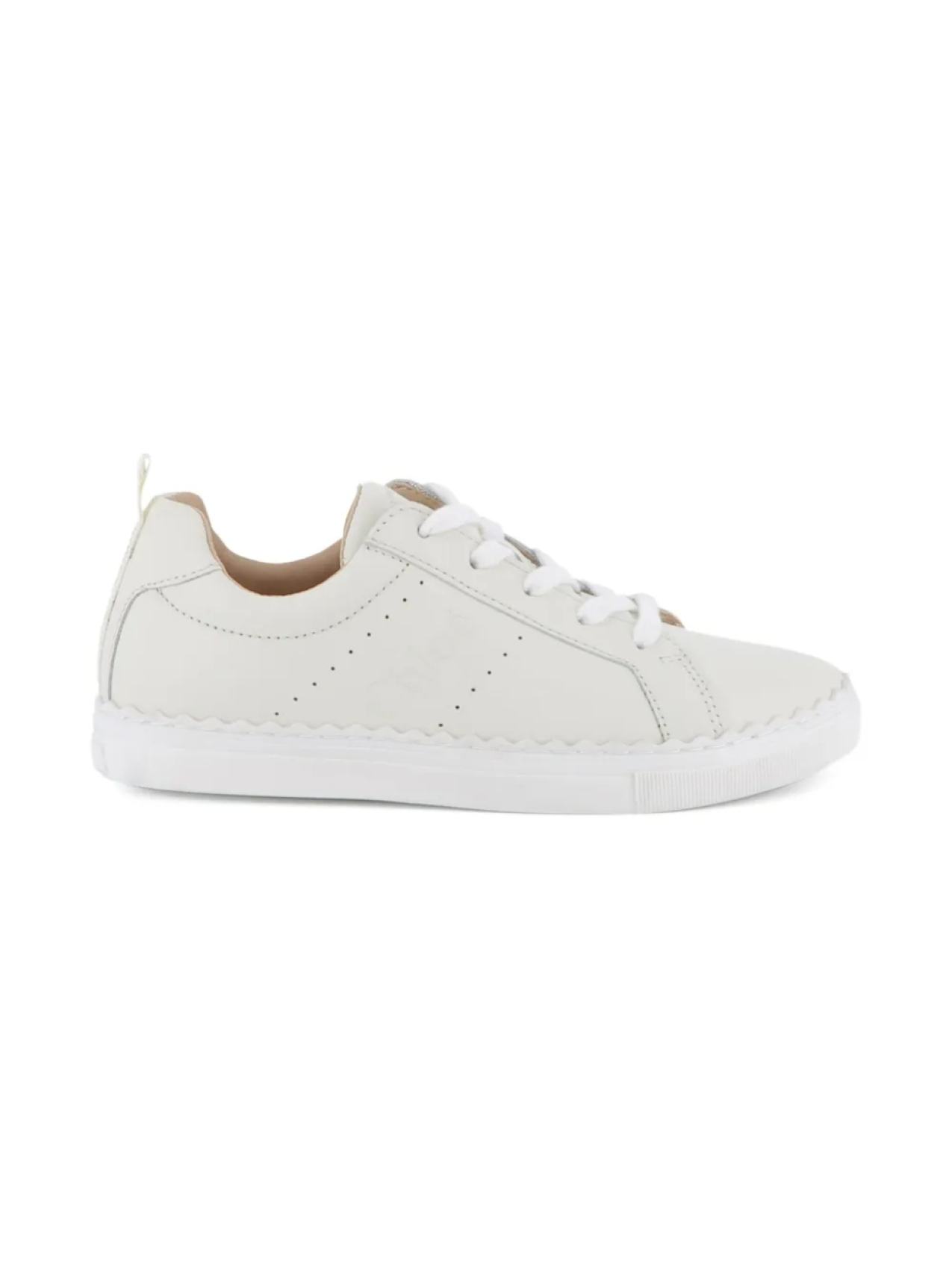 

Chloé Kids кроссовки с перфорацией, белый