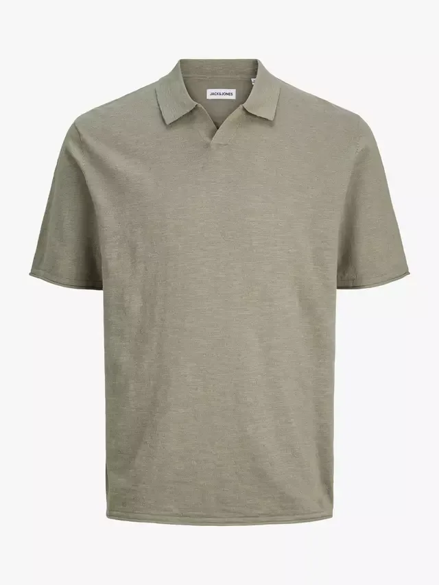 Детская хлопковая трикотажная рубашка-поло Kane, цвет ветивер Jack & Jones
