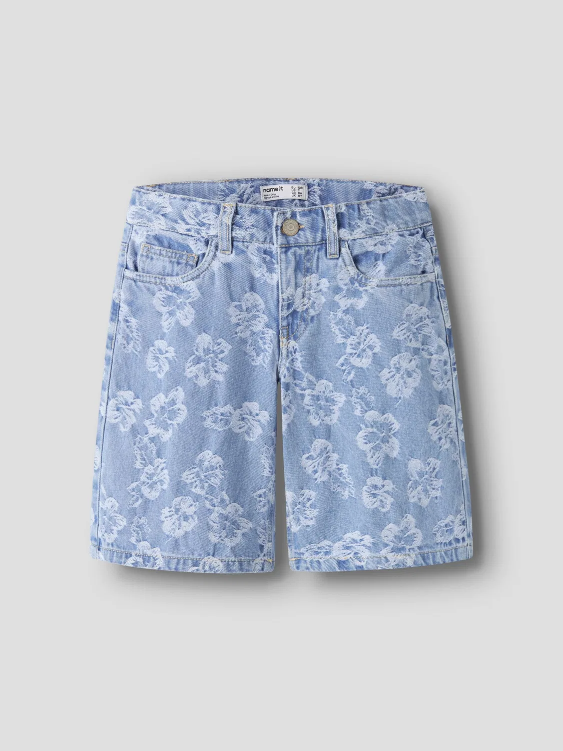 Брюки свободного кроя Name It, Blue Denim — фото 3