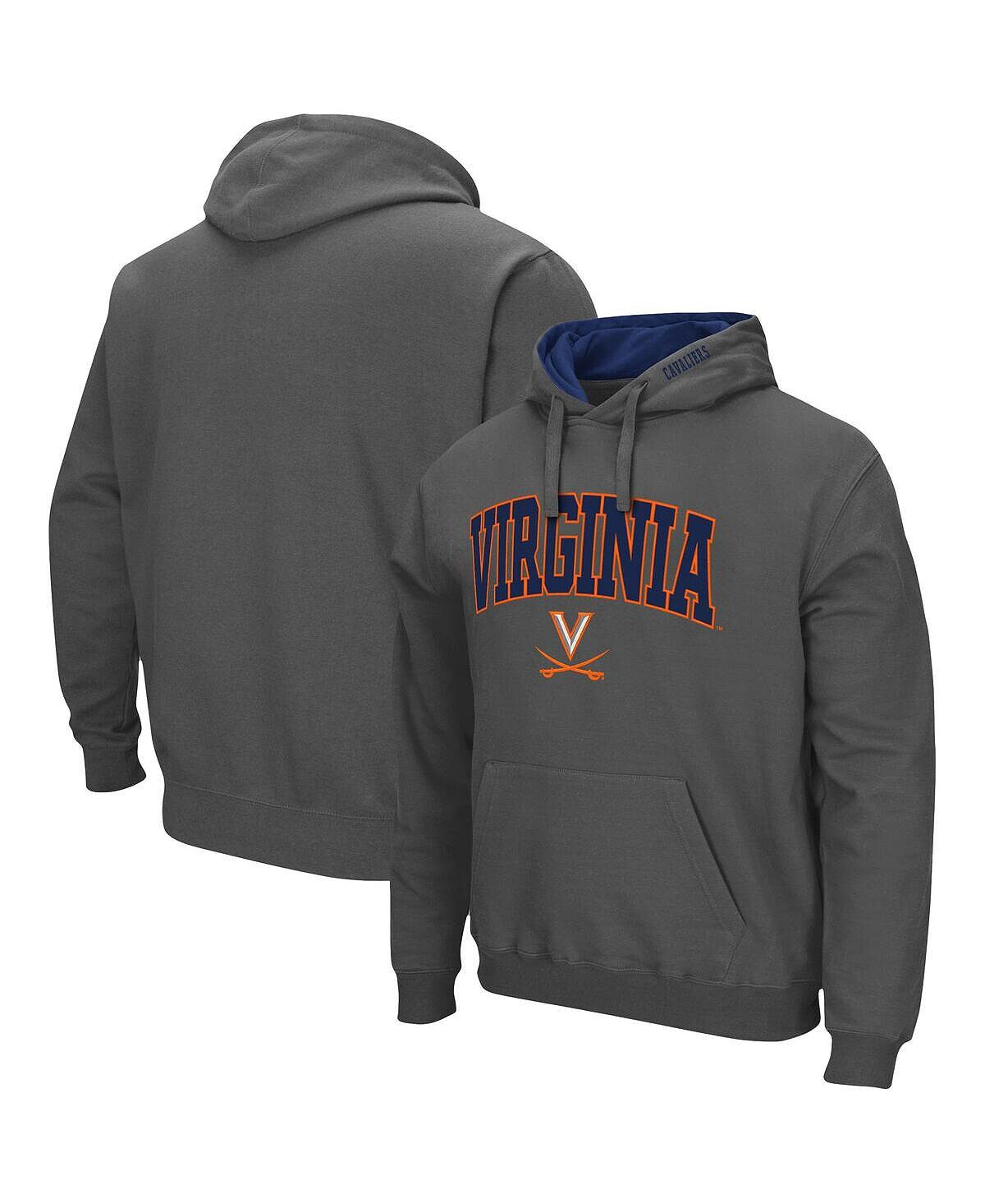

Мужской темно-серый пуловер с капюшоном Virginia Cavaliers Arch и Logo 3.0 Colosseum