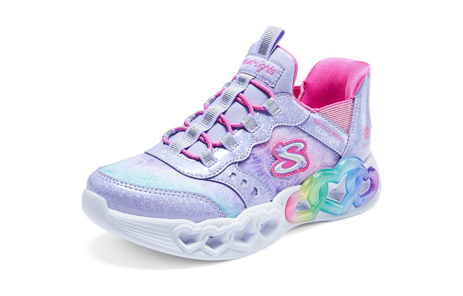 Кроссовки Skechers Kids Lifestyle Shoes GS Mid-top Lavender/multi-colored, цвет Lavender/multi-colored — фото 3
