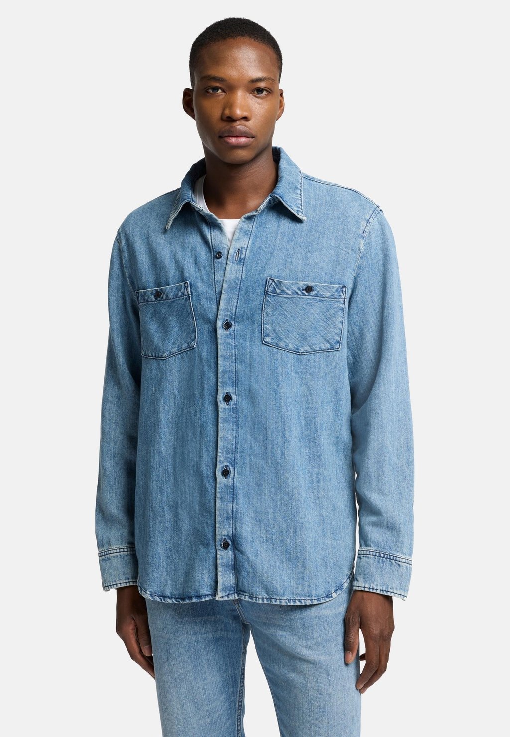 

Рубашка 7 for all mankind, светло-голубой