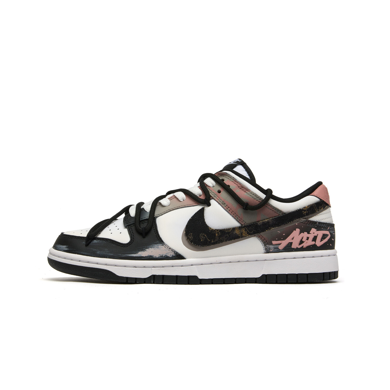 

Кроссовки Nike Dunk Skateboarding Shoes Unisex Low-top White/pink, черный