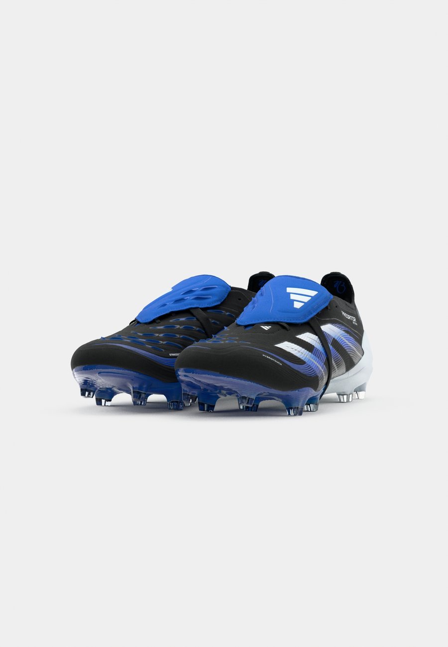 Кроссовки Adidas Performance PREDATOR ELITE FOLD-OVER TONGUE FIRM GROUND FOOTBALL BOOTS, Core Black/Footwear White/Glory Blue/Black — фото 4