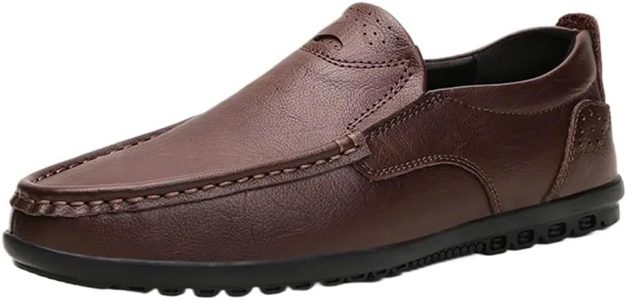 Лоферы мужские из кожи, Loafers & Slip-Ons, Brown DHFIRUFSHLO