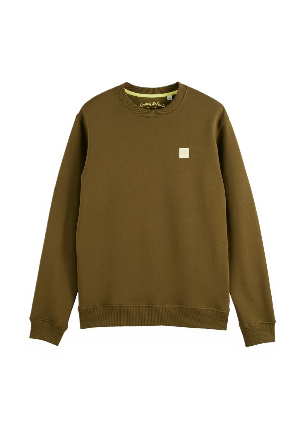 

Толстовка, хлопок, нашивка с логотипом, мужская SCOTCH & SODA, цвет 6895 Algae