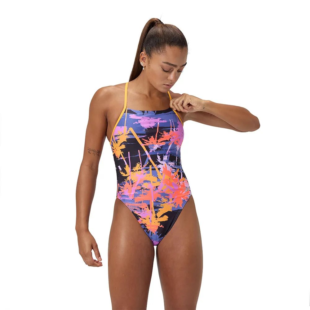 

Купальник Speedo Allover Digital Lattice Tie-Back, мультиколор