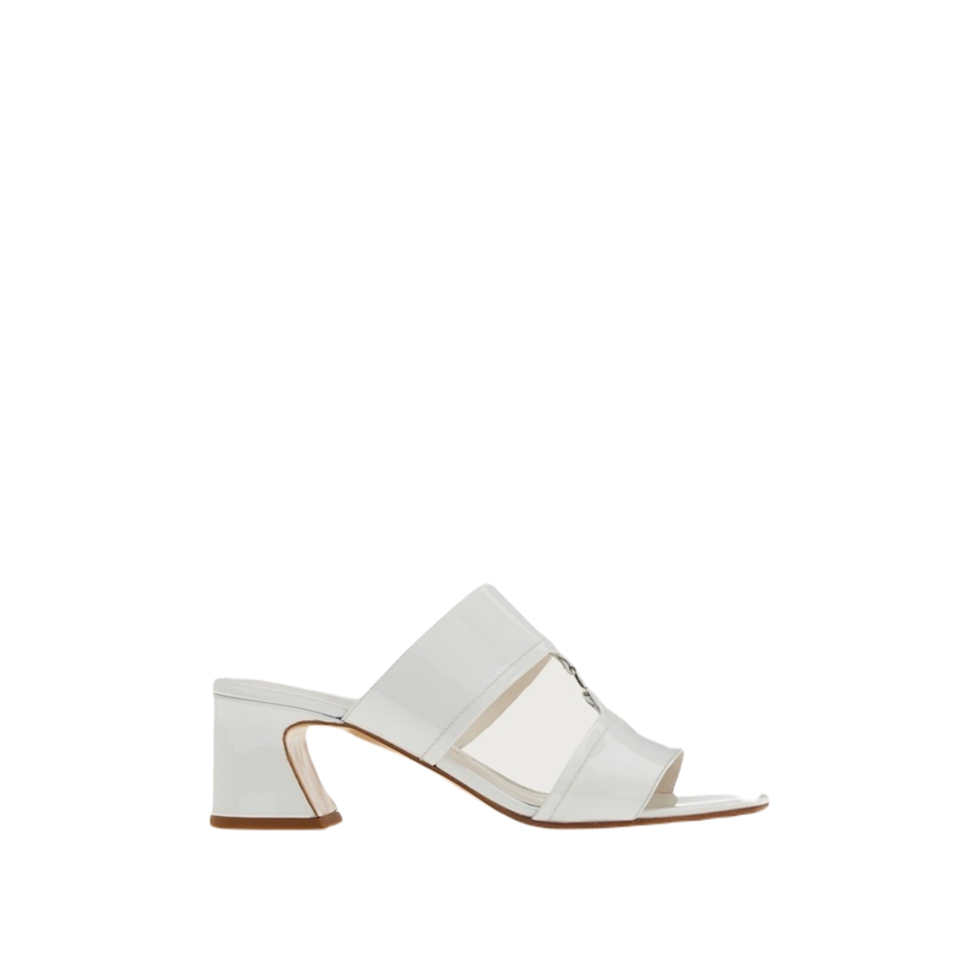 Женские сандалии Ferragamo Tot 55 белые Salvatore Ferragamo