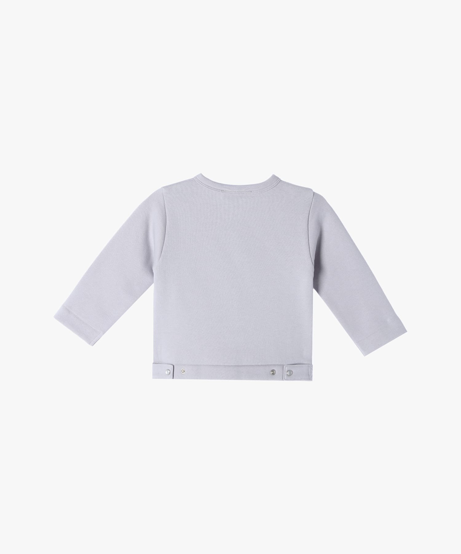 Детский хлопковый кардиган с длинными рукавами из меланжевой ткани Agnes b. ENFANT, Gray