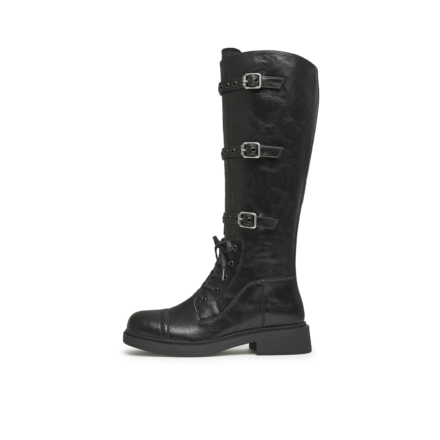 Teenmix Высокие сапоги женские — черные (на флисовой подкладке), цвет Black (Fleece-Lined)