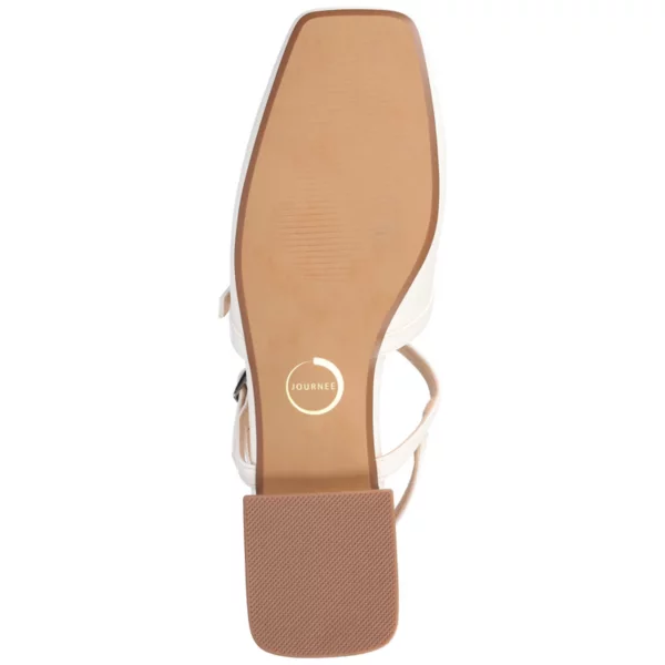 Женские балетки Gretchenn с комфортной пеной Journee, белый — фото 4