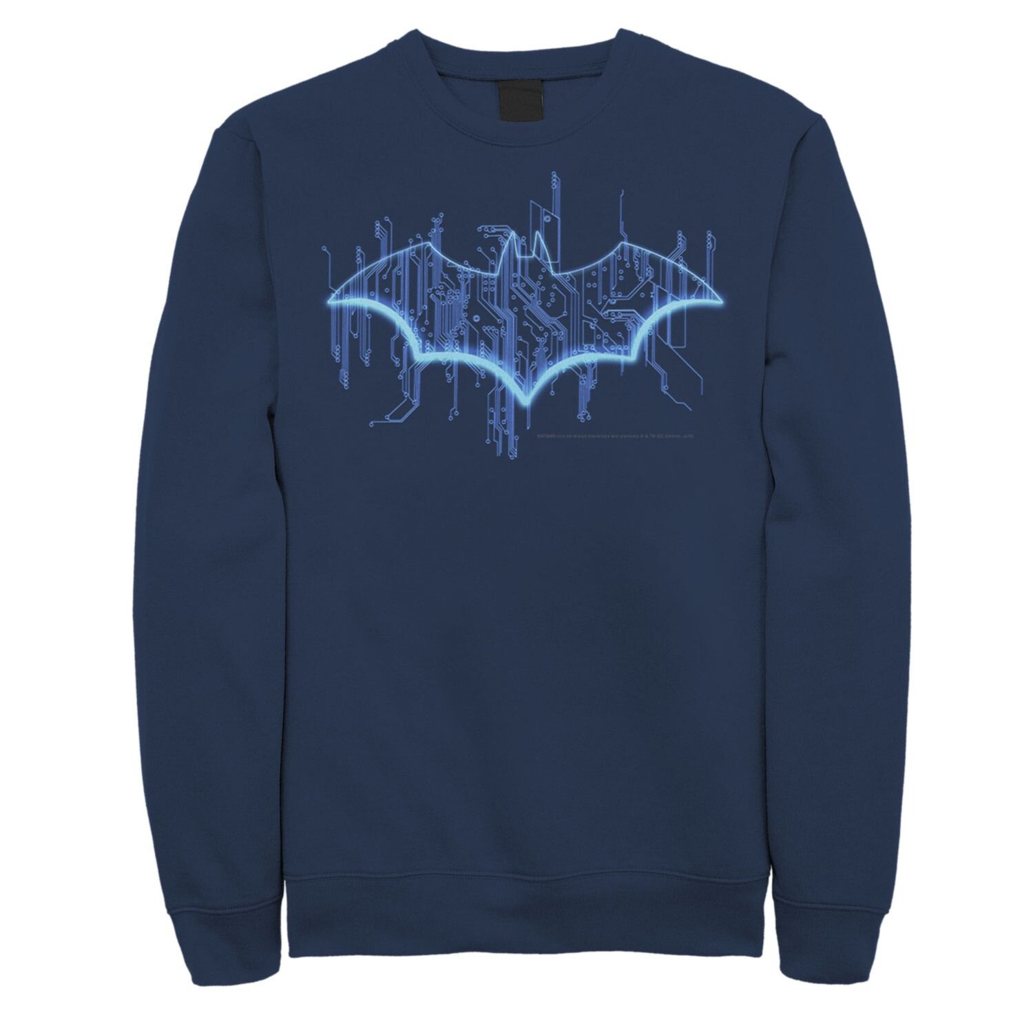 

Мужская классическая толстовка с логотипом Batman Digital, Blue DC Comics, синий