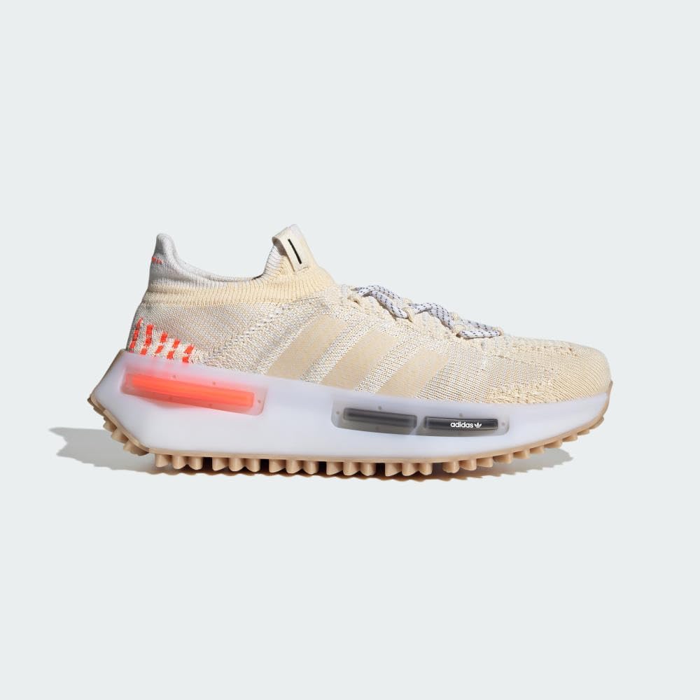 Мужские кроссовки adidas NMD S1, Wonder White F21/Wonder White F21/Solar Red — фото 2