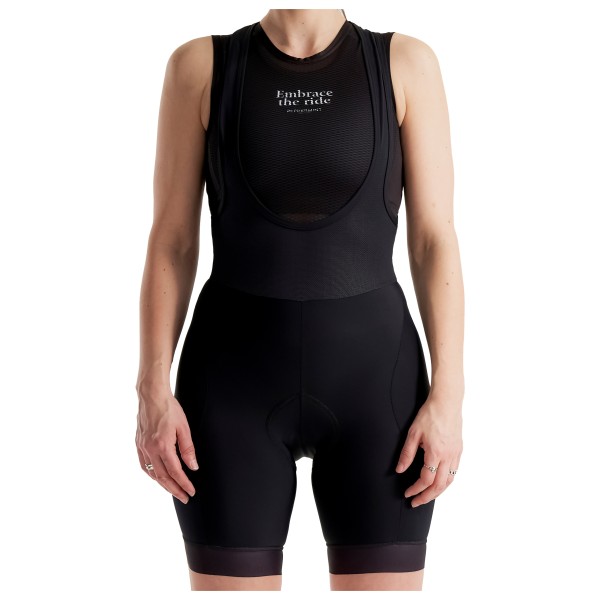 

Женский фирменный карго-нагрудник - велосипедные шорты Peppermint, черный