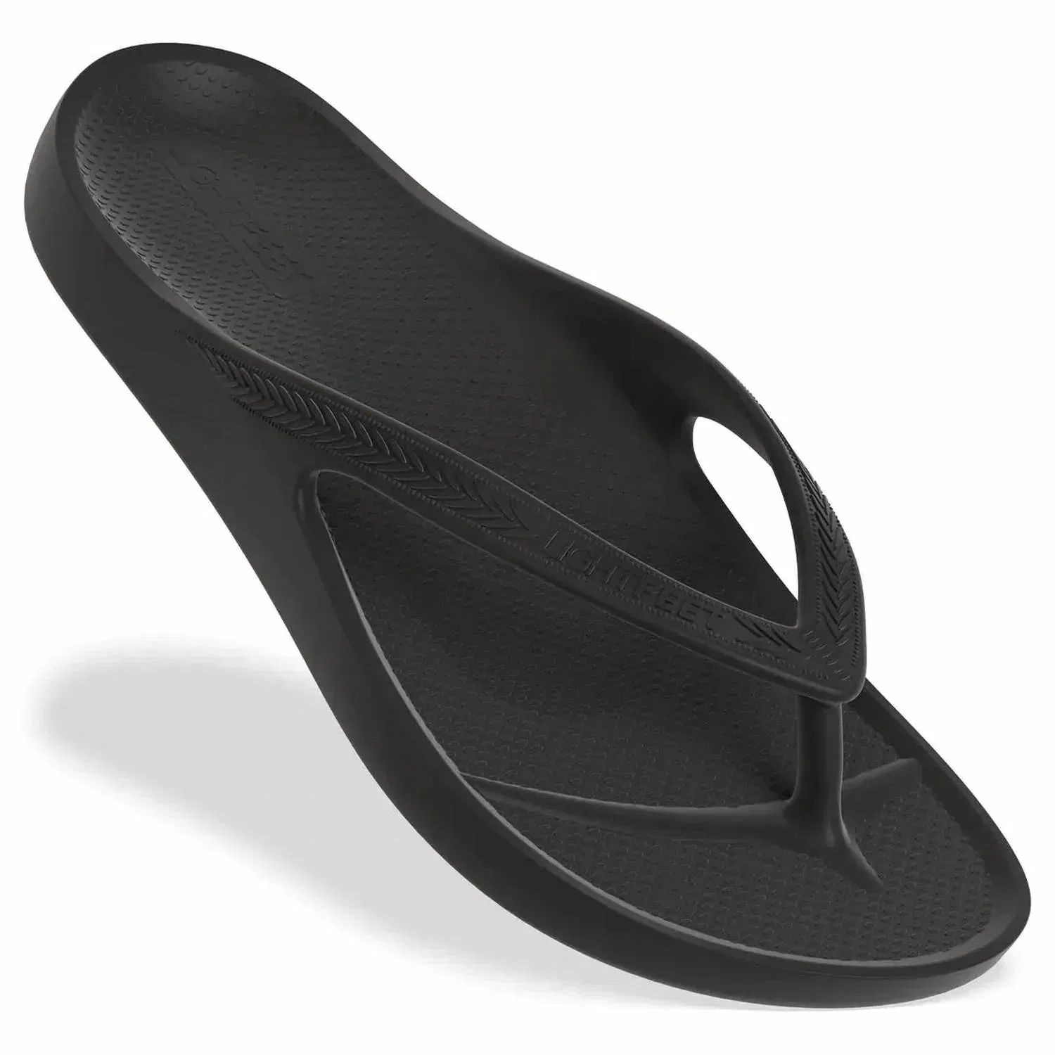 Lightfeet Мужские сандалии с поддержкой свода стопы, черные — фото 2