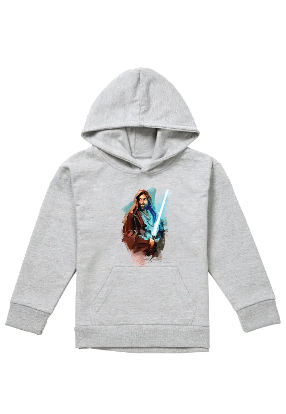 Детский худи Obiwan Kenobi Painted, Disney, серый — фото 4
