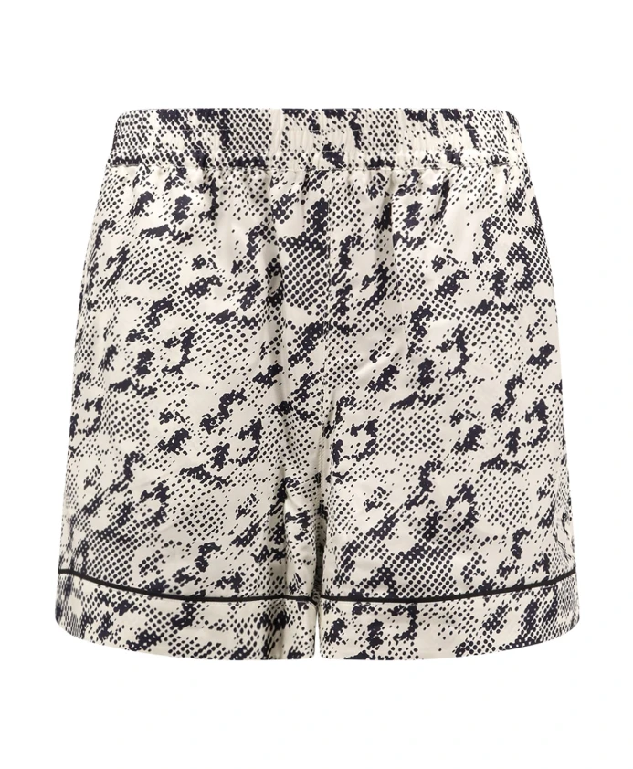 

Шелковые шорты с эластичным поясом Tory Burch, черный