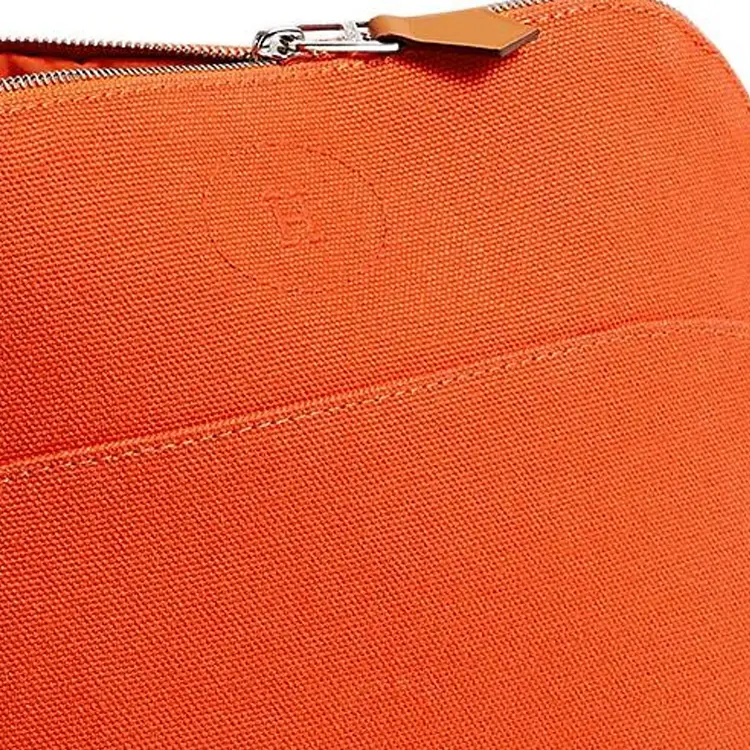 HERMES Болайд хлопковая сумка для боулинга косметичка дорожная сумка для хранения женская оранжевая — фото 2