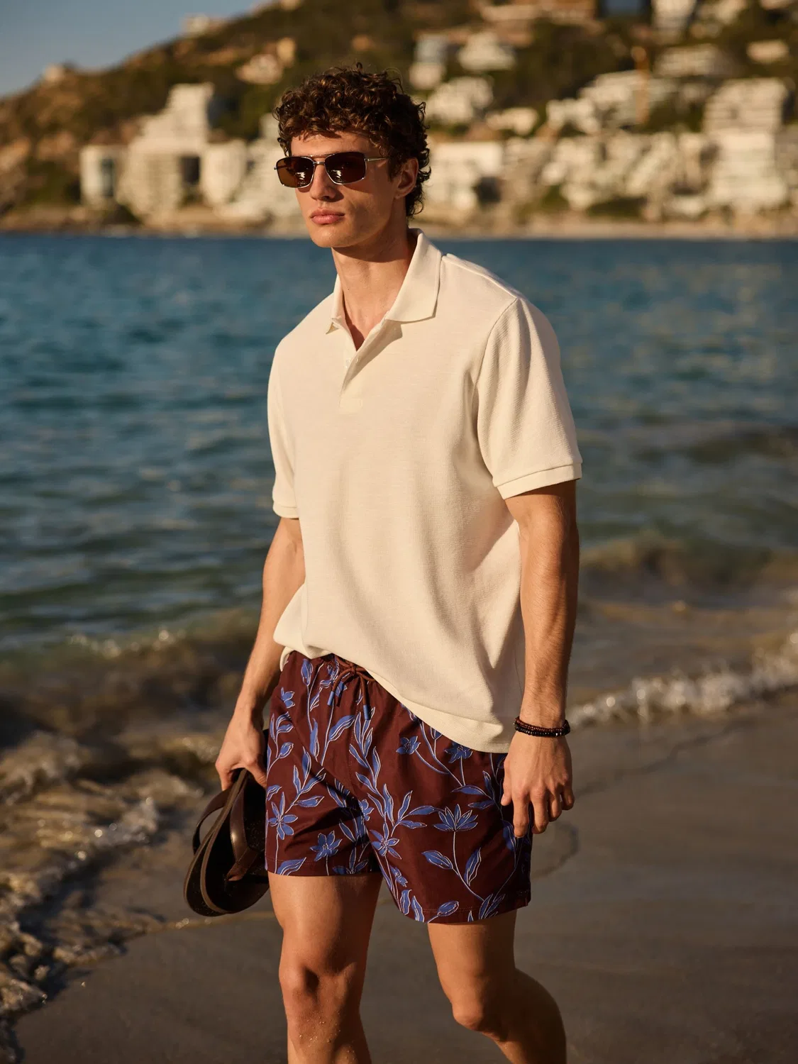 Шорты Next Board Shorts, коричневый — фото 4