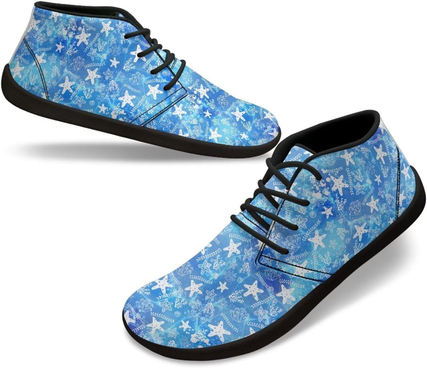 

Мужские кроссовки для ходьбы босиком, с широким носком, стильные, с нескользящей подошвой и нулевым перепадом высоты Xixirimido, Sea Stars