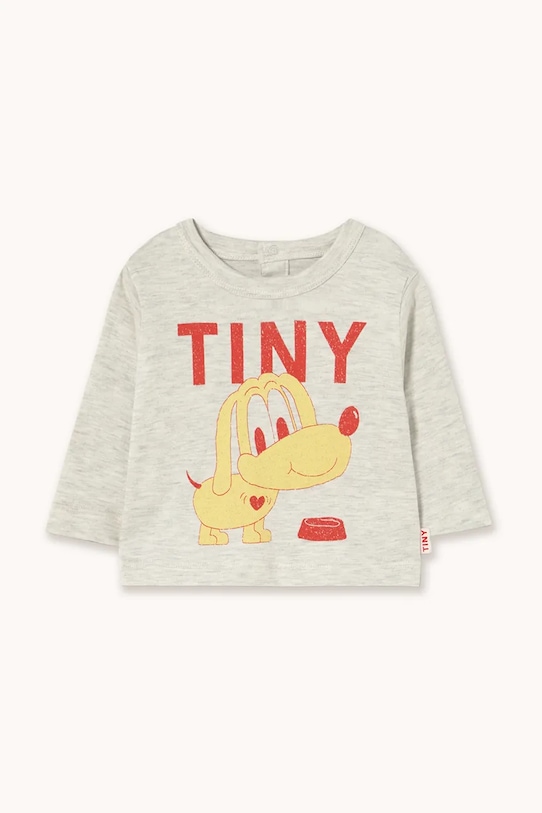 

Детская футболка с длинным рукавом PUPPY GRAPHIC BABY TEE Tinycottons, бежевый