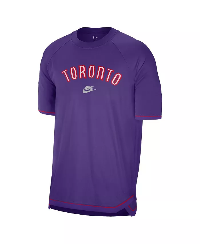 Мужская футболка для разминки Toronto Raptors 2024/25 Classic Edition, фиолетовая Nike — фото 2