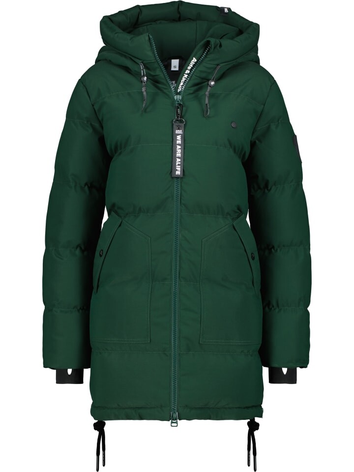 

Пуховик alife and kickin, цвет dark forest