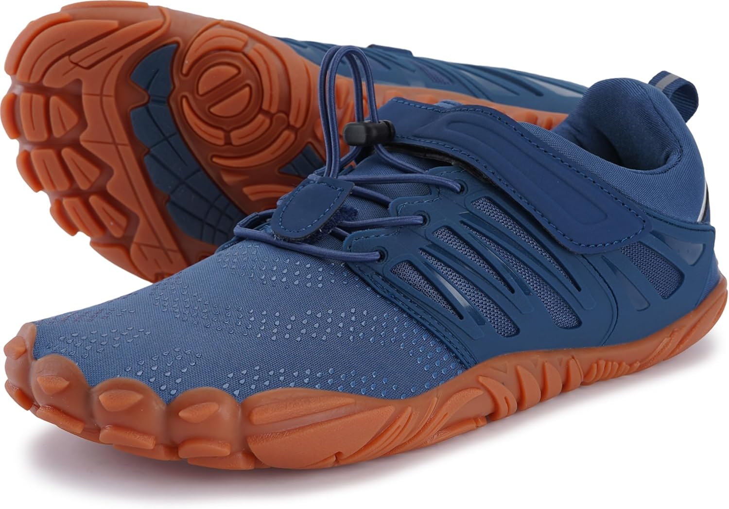 

Мужские минималистичные трейловые кроссовки WHITIN, Широкий носок, Вдохновлены ходьбой, голубой