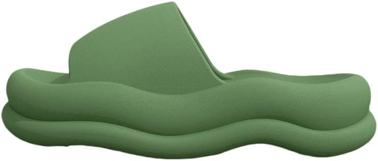 

Мягкие домашние тапочки на толстой подошве, ретро-цветные, на платформе, для дома и пляжа, шлепанцы для мужчин и женщин Supsound, Olive