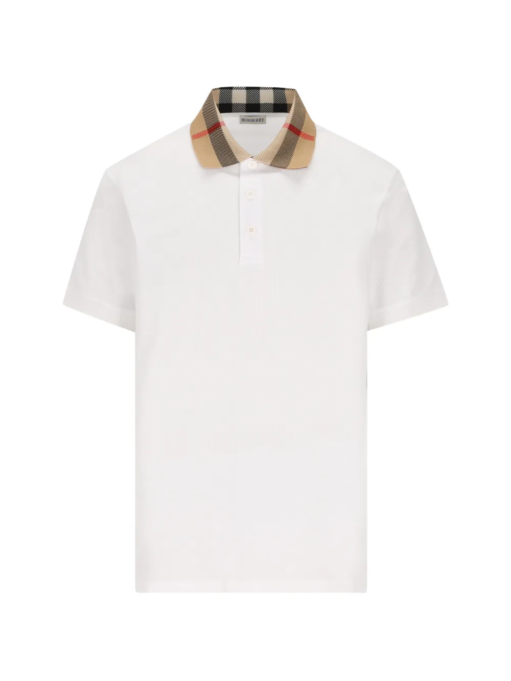 

Поло с отложным воротником Burberry, белый
