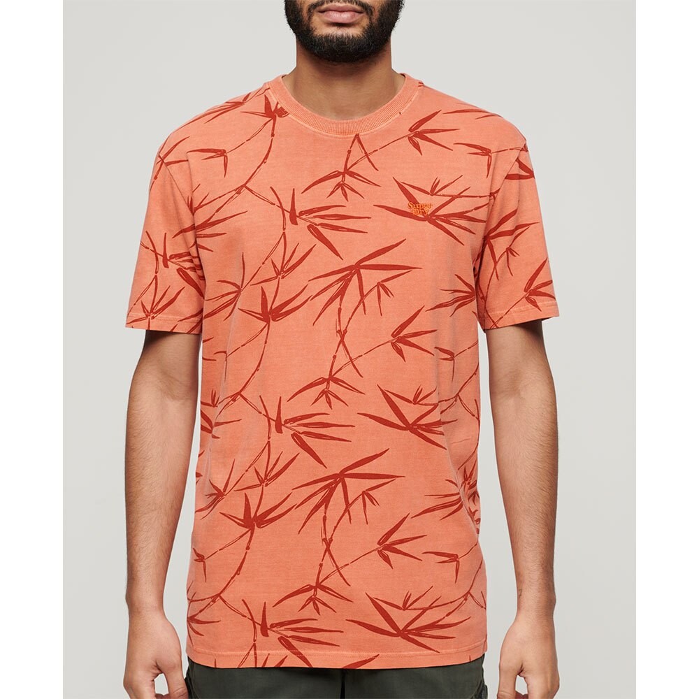 

Футболка с коротким рукавом Superdry Vintage Overdye Printed, оранжевый