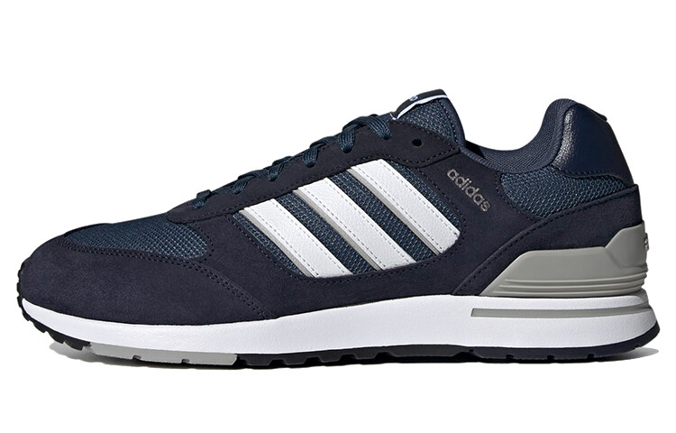 

Кроссовки для бега RUN 80S мужские с низким верхом темно-синие Adidas Neo