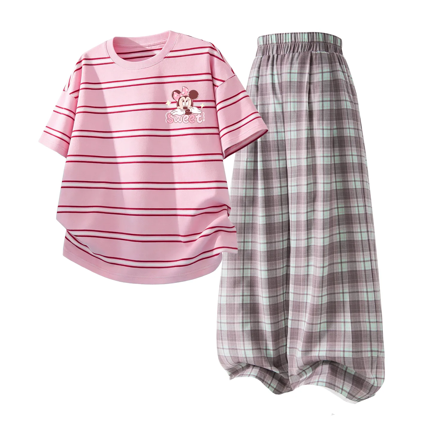 Casual Sportswear 2 Piece Set Kids' Disney, delorone k коричневый+pure розовый