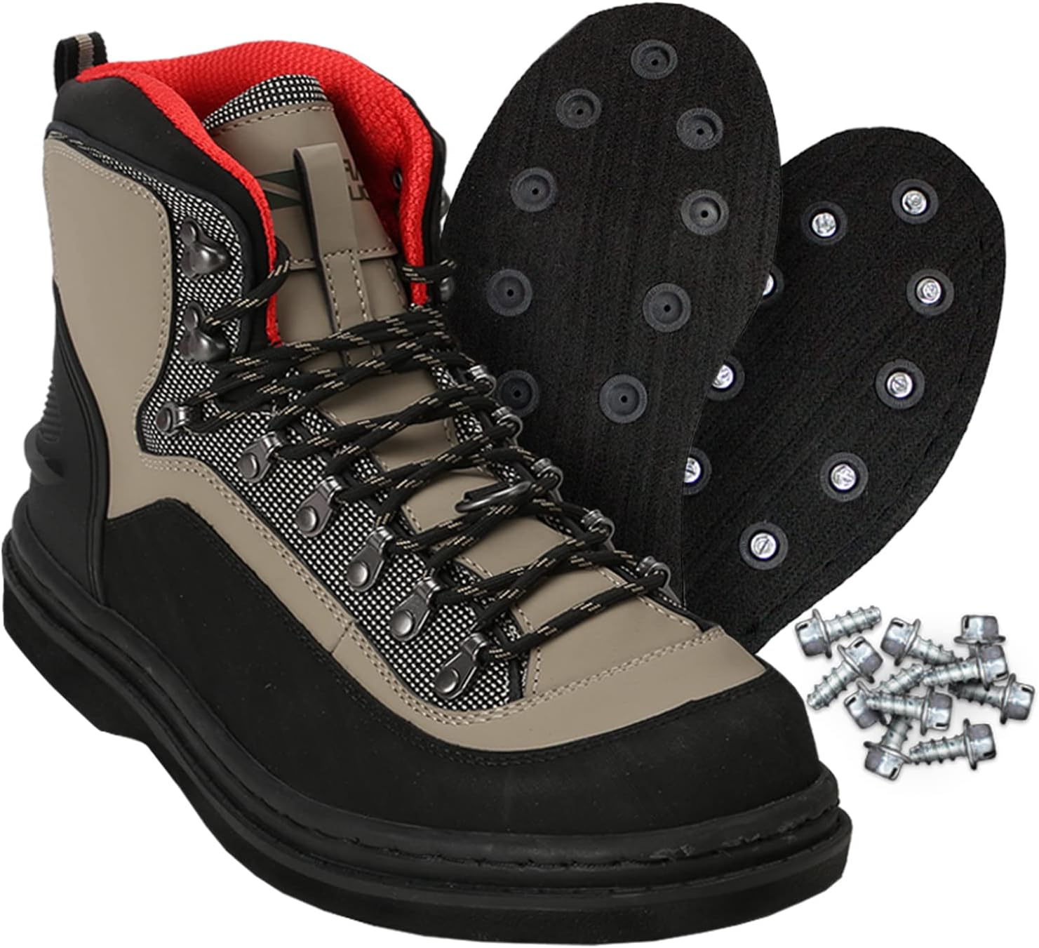 

Сапоги для рыбалки Paramount Outdoors Slate с резиновой подошвой и металлическими шипами, Felt