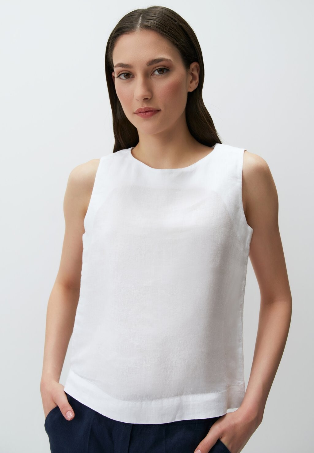 

Блуза ROUND NECK SLEEVELESS Jimmy Key, белый