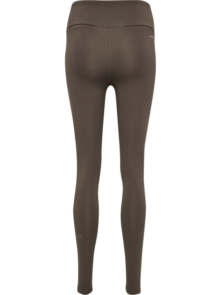 

Леггинсы Court Mid Waist Pocket Tights W коричневого цвета Hummel