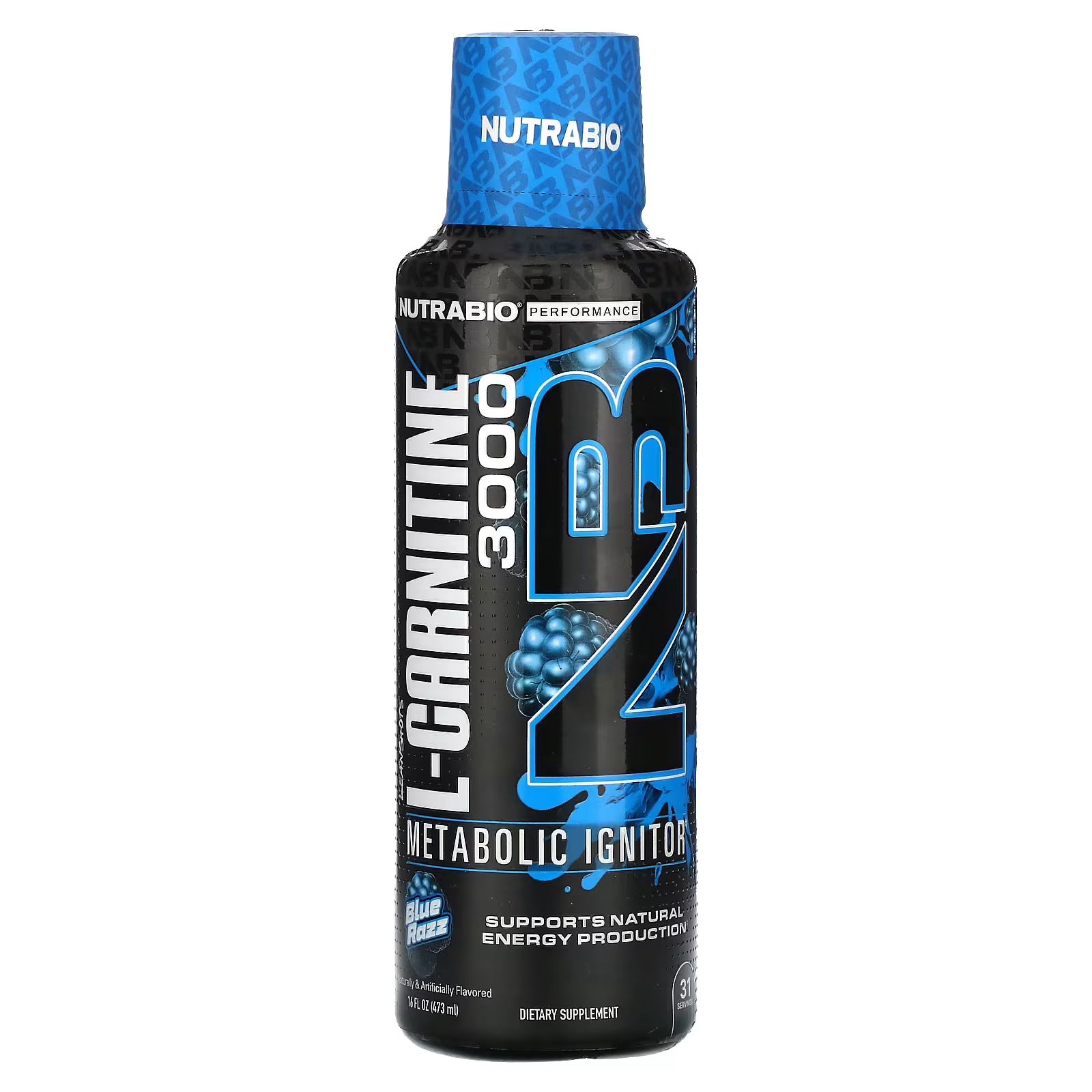 

NutraBio Performance LeanShots L-Carnitine 3000 Blue Razz 16 жидких унций (473 мл)