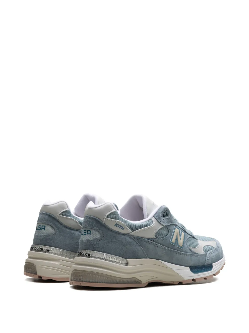 Кроссовки 992 Made in USA Aegean Blue/Shadow Grey из коллаборации с Kith Osaka NEW BALANCE, синий — фото 3