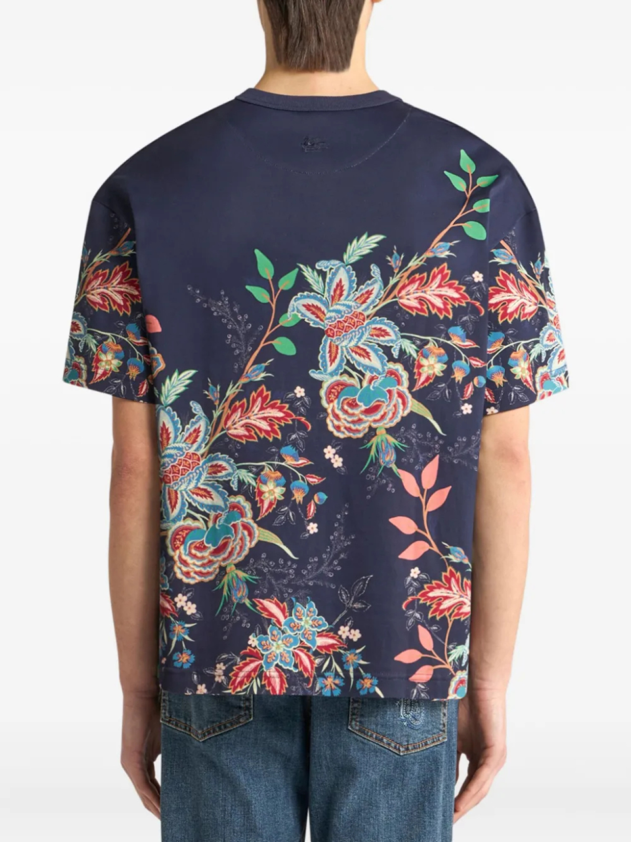 Футболка из хлопка ETRO, синий — фото 3