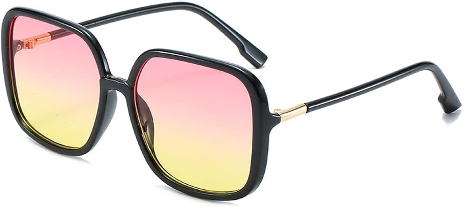 

Солнцезащитные очки AMFG в квадратной оправе для женщин и мужчин, с градиентным переходом цвета, большие, для использования на открытом воздухе, декоративные (цвет: D, размер: средний), D