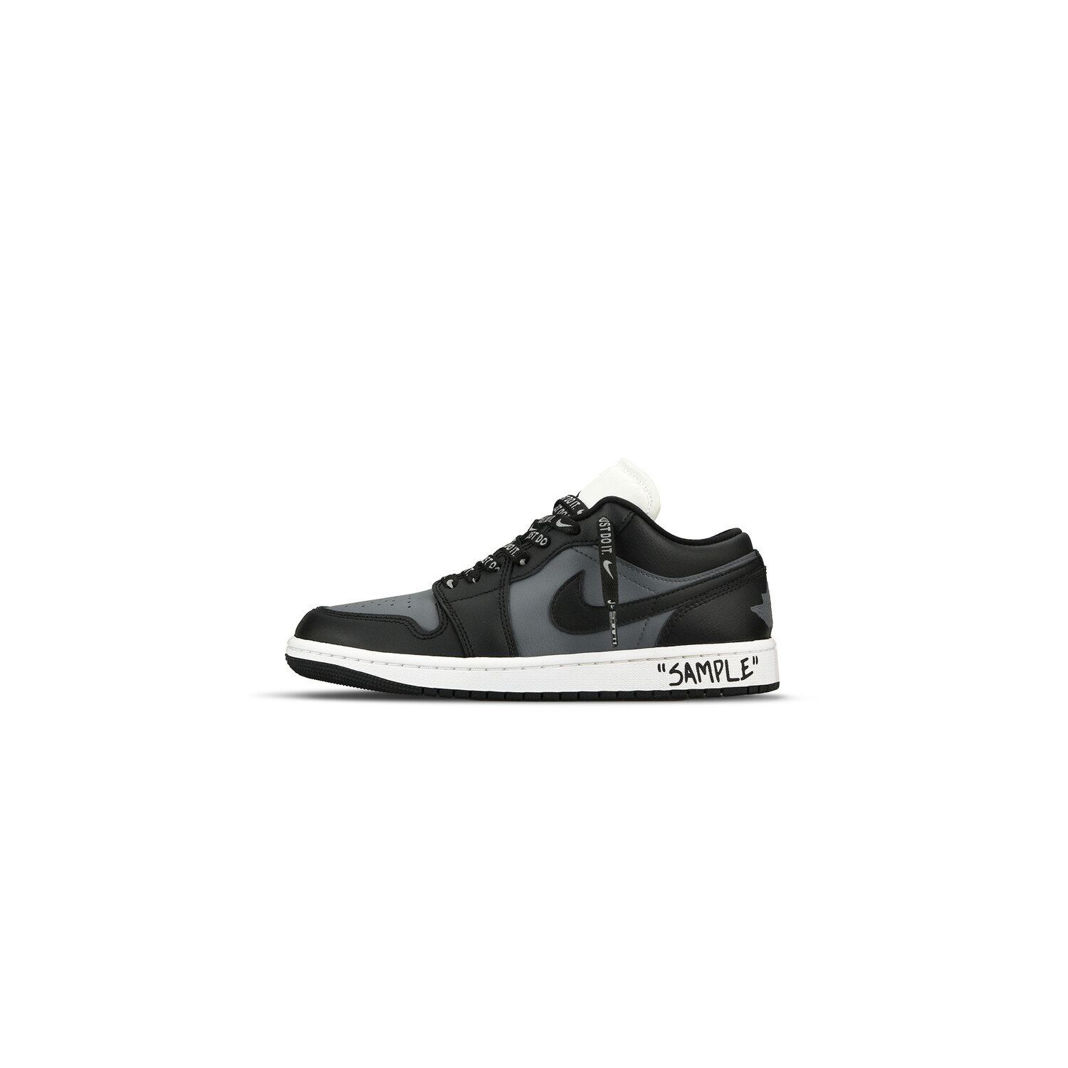 

Кроссовки Air Jordan 1 Vintage Basketball Shoes Women's Low-top Black/grey, черный