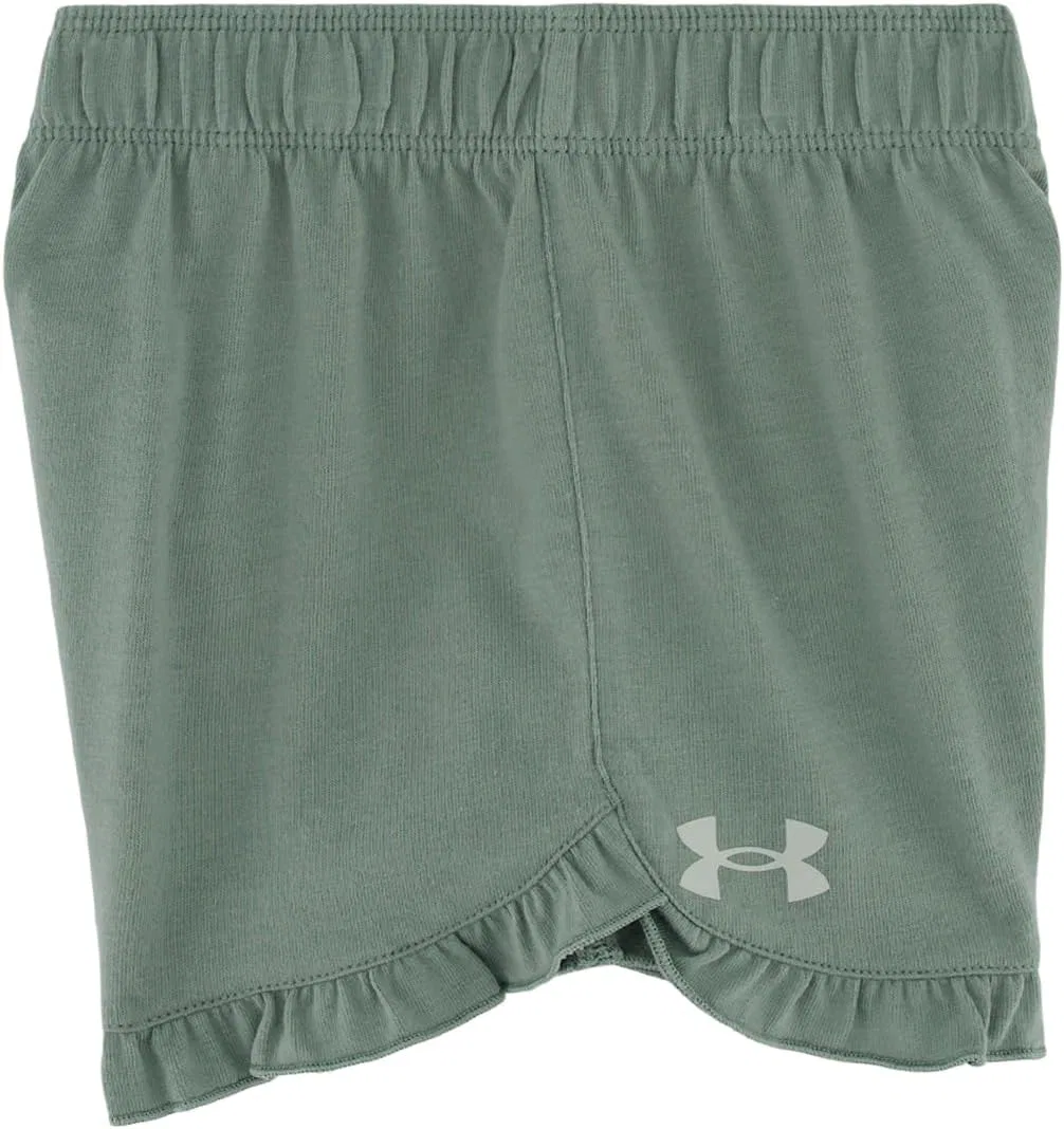 Детский комплект Under Armour из двух предметов: футболка с коротким рукавом и шорты с графическим принтом, коллекция Outdoor, Prime Pink Friends, 5 — фото 3