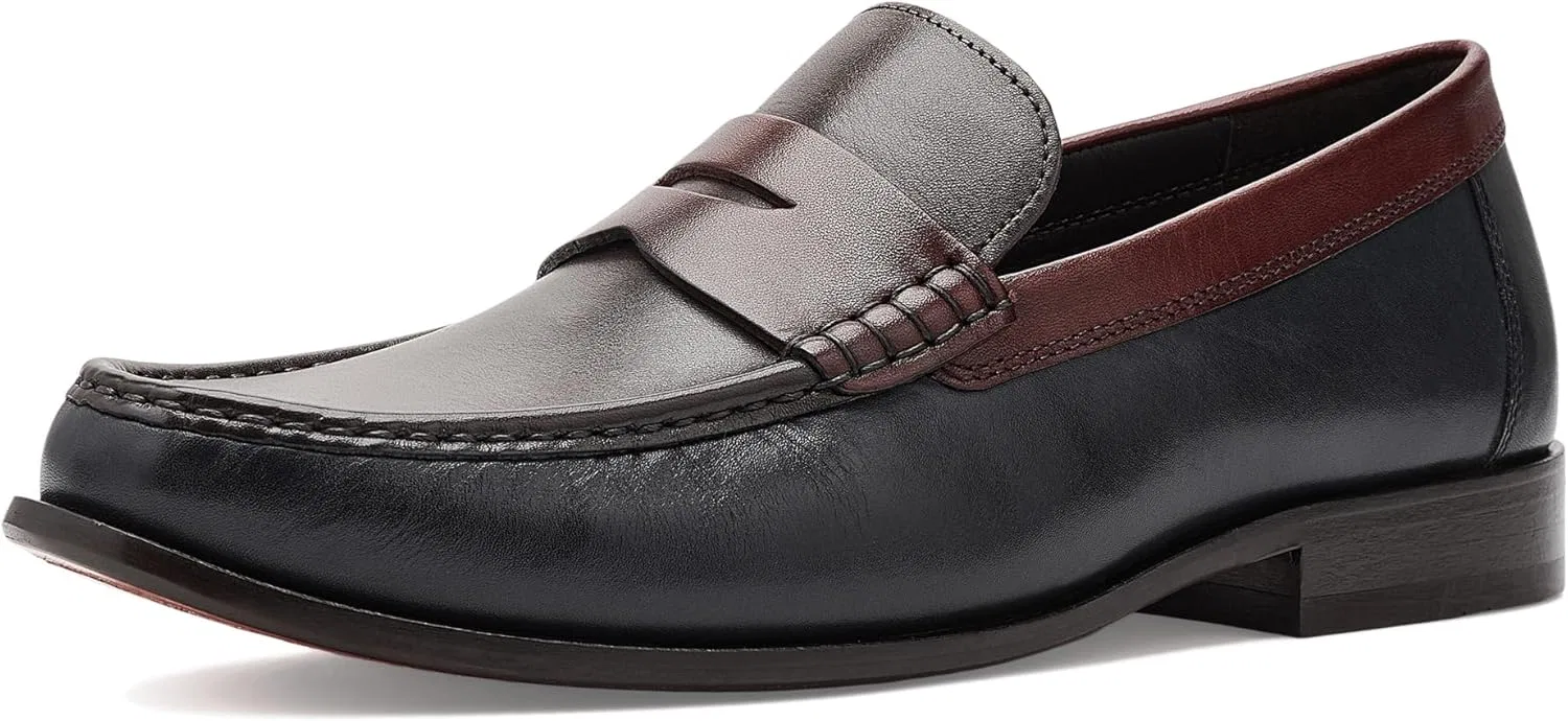Лоферы мужские из натуральной кожи Johnston & Murphy, Navy/Olive/Burgundy Full Grain