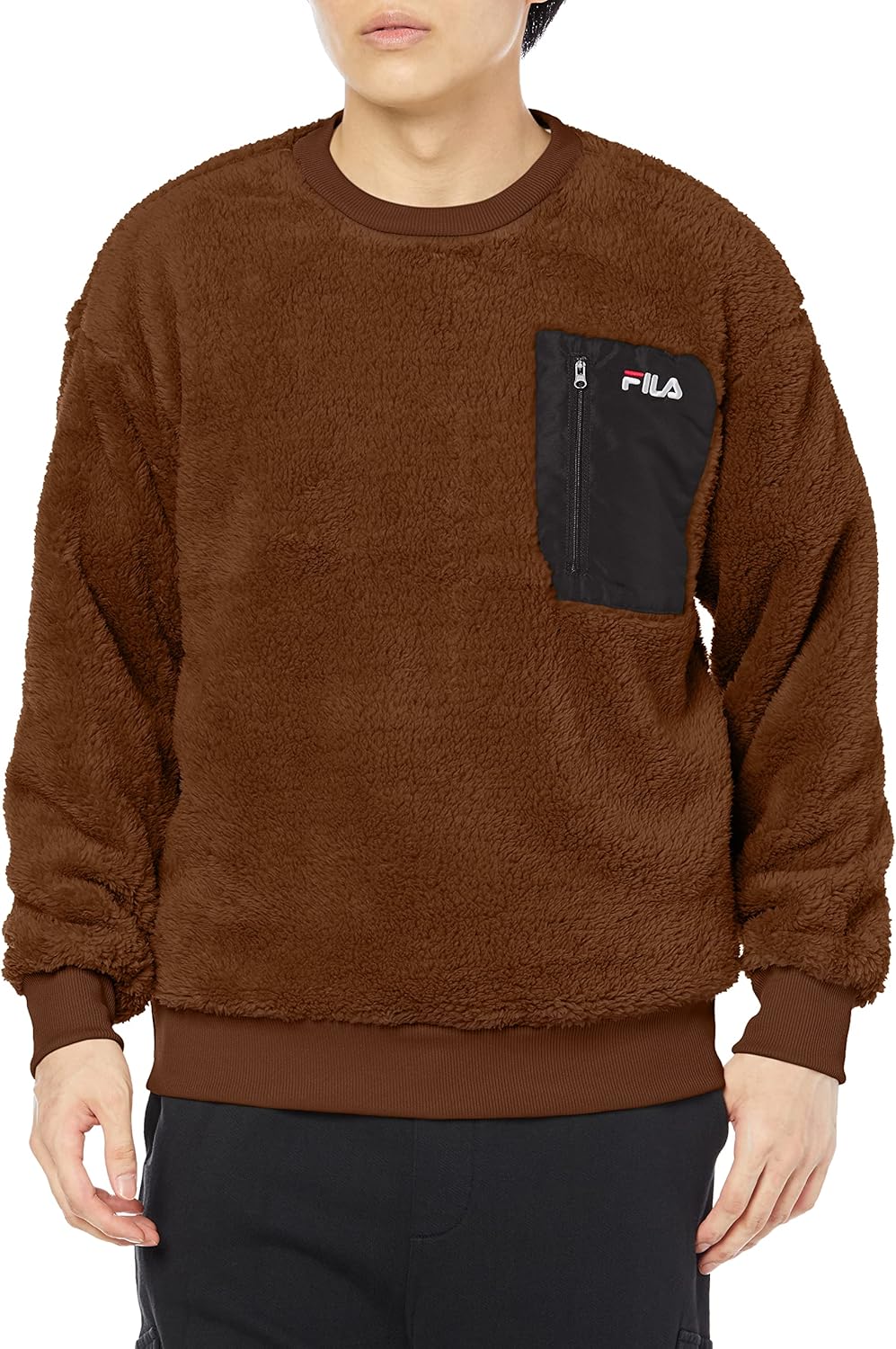 

Мужская футболка Fila 441320 с длинным ворсом и круглым вырезом